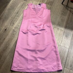 ANTHONY RICHARDS vintage mauve full length dress, size 16